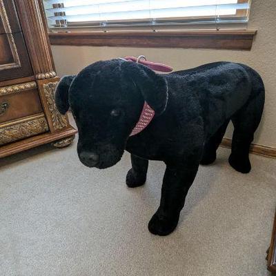 Giant stuffed plush Labrador dog