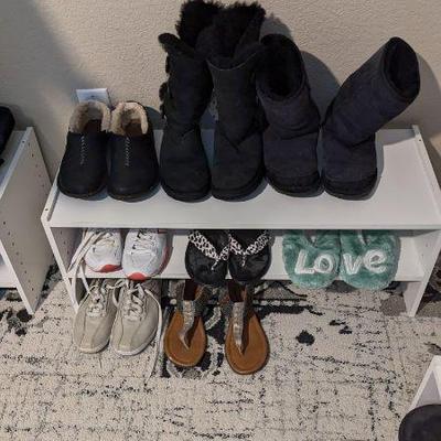 Women's boots and shoes, sizes 7.5-8