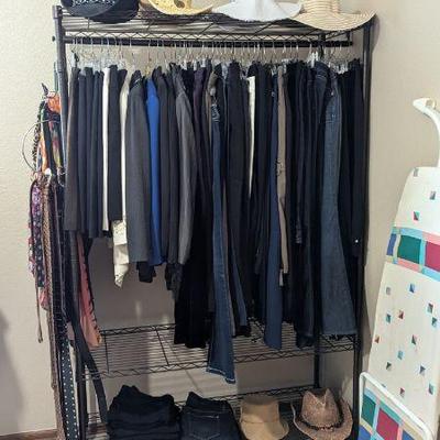 Skirt suits, mainly Tahari, and women's pants