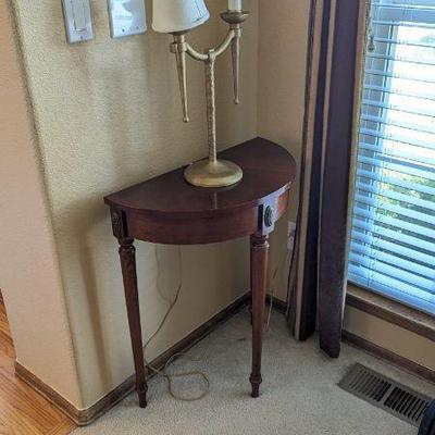 Half moon console table