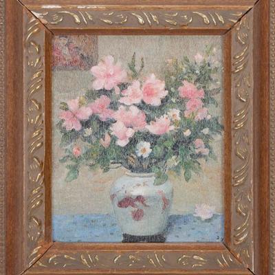 Textured Print of "Bouquet of Azalea Roses" by Marcel Dyf