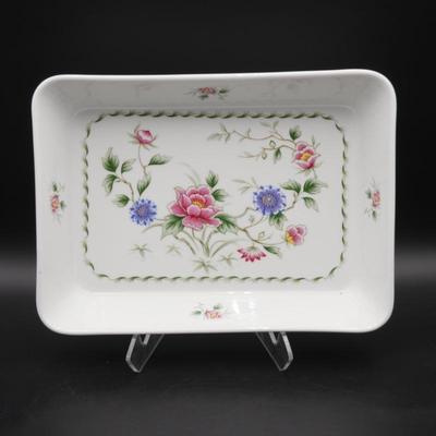 Vintage Andrea By Sadek "Spring Night" Fine China Rectangular Baker Dish #7830