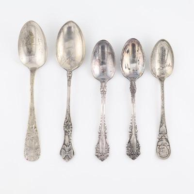 Lot of 5 Silver Spoons 59g