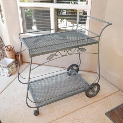 Wrought Iron Garden Cart