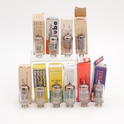 Lot of Ten Vacuum Tubes