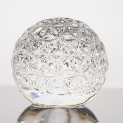 Waterford Crystal Times Square 2000 Millennium Ball Paperweight