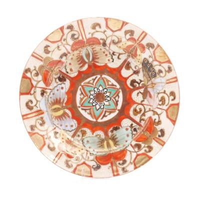 Gilded Butterfly Motif Porcelain Plate