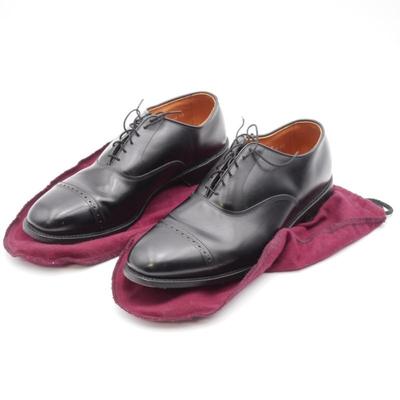 Allen Edmonds Byron Black Leather Toe-Cap Oxfords Men's Size 12