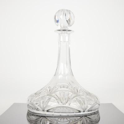 Towle 24% Lead Crystal Ships Decanter w/Stopper