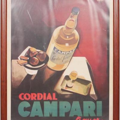 Cordial Campari Liquor European Vintage Advertising Art Poster Reproduction