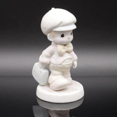 Precious Moments 1987 "Lord Help Me Make the Grade" Bisque Porcelain Figurine