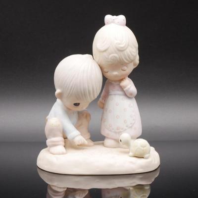 Precious Moments 1979 "Thou Art Mine" Bisque Porcelain Figurine