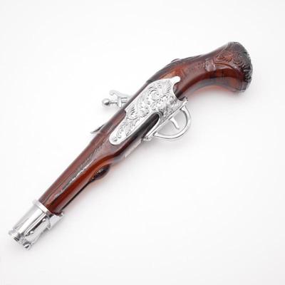 Avon Brown Glass Pistol Decanter w/Deep Woods After Shave
