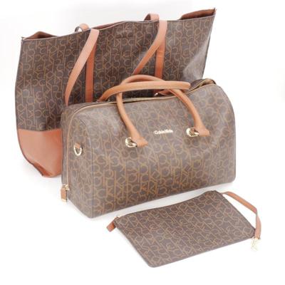 Calvin Klein Signature Logo Clutch, Satchel & Tote Bag