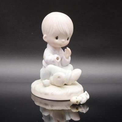 Precious Moments 1981 "I Believe in Miracles" Bisque Porcelain Figurine