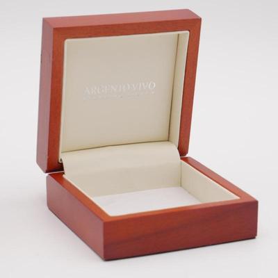 Wooden Jewelry Box w/Hinged Lid