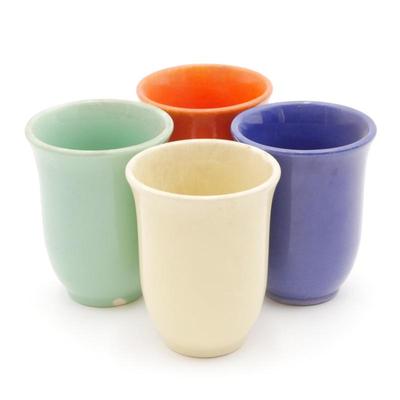 Gladding McBean Small Ceramic Tumblers (Set of 4)