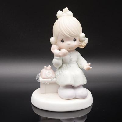 Precious Moments 1989 "Tell it to Jesus" Bisque Porcelain Figurine