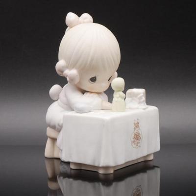 Precious Moments 1989 "My Happiness" Bisque Porcelain Figurine