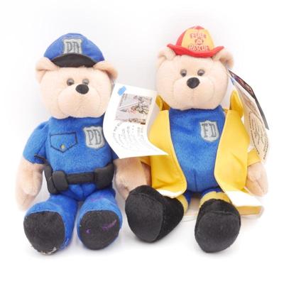 Pair Of Limited Treasures "The Hometown Heroes" Collection Teddy Bears