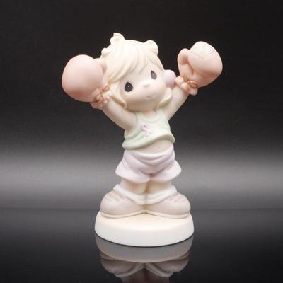 Precious Moments 2000 "Life is Worth Fighting For" Bisque Porcelain Figurine