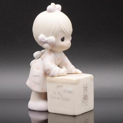 Precious Moments 1987 "Sharing is Universal" Bisque Porcelain Figurine