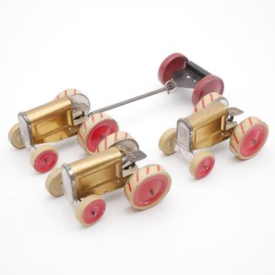 Antique 1916 Animate Toy Co. Tin Baby Haymaker Tractors (Total of 3)
