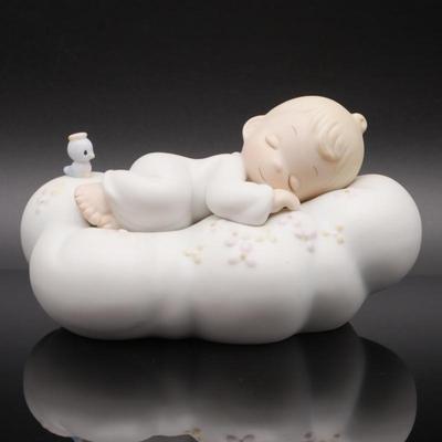 Precious Moments 1992 "Safe in the Arms of Jesus" Bisque Porcelain Figurine