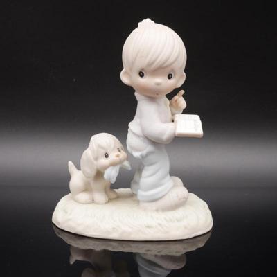 Precious Moments 1982 "The End is in Sight" Bisque Porcelain Figurine