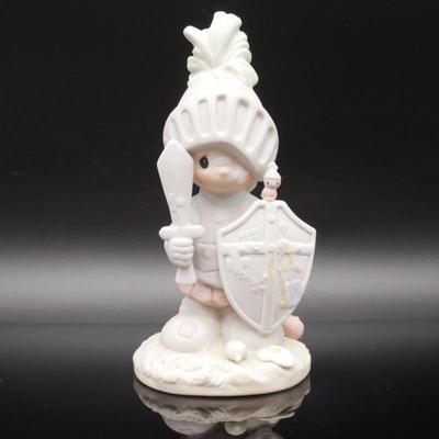 Precious Moments 1983 "Onward Christian Soldier" Bisque Porcelain Figurine