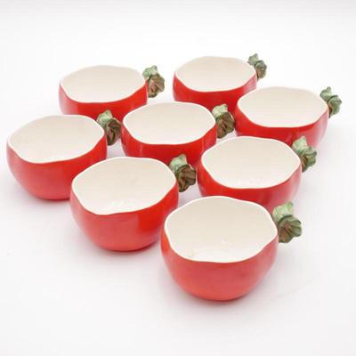 Holt Howard 1962 Ceramic Tomato Soup Cups (Set of 8)