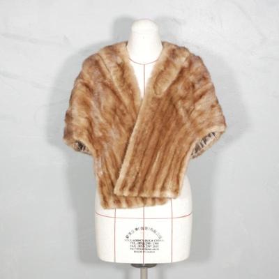 Rosee Light Brown Mink Fur Stole