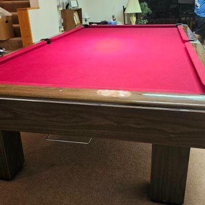 Snooker Table - Includes Snooker & Pool Balls. Pool ,Sticks,Storage Rack and Table Cover