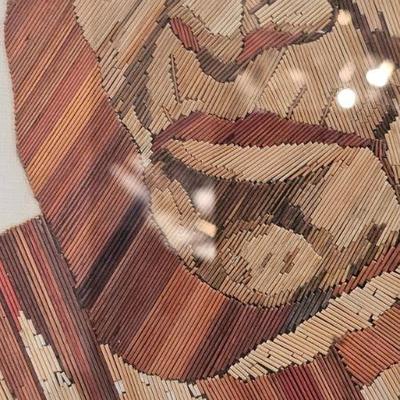Andres Mendoza 1940-1950 Straw Art-Each piece is hand dyed -