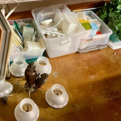Plastic ware, light fixtures