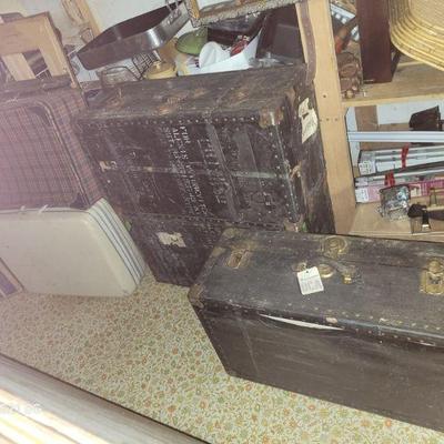old military trunks
