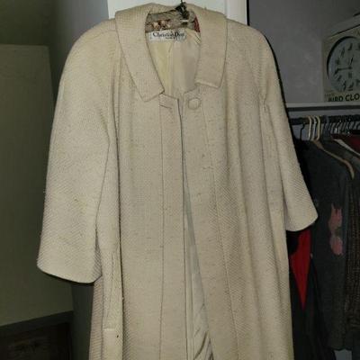 christian dior mid century wool ladies coat