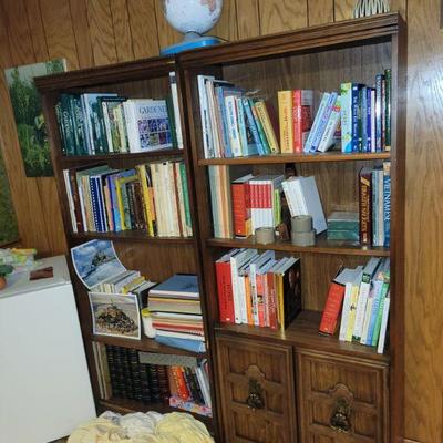 books, campaign chests, bookcase