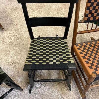 Shaker” style rocking chair