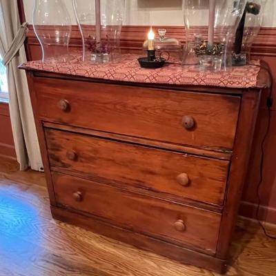 Antique 3 drawer chest