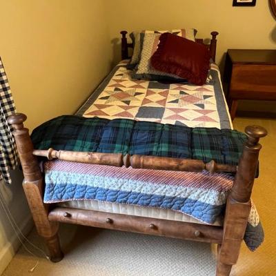 Twin size converted rope bed