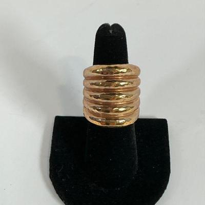 Gold Tone Costume Ring
