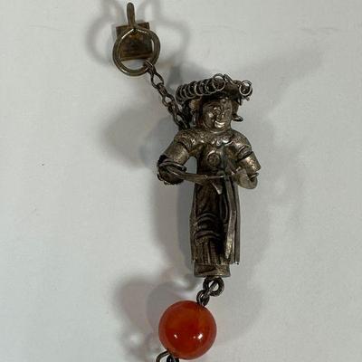 Antique Chinese Silver Chinese Man Pendant