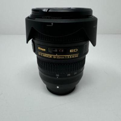 Nikon ED AF-S Nikkor 18-35mm 1:3 5-4.5 G | Est. $750	