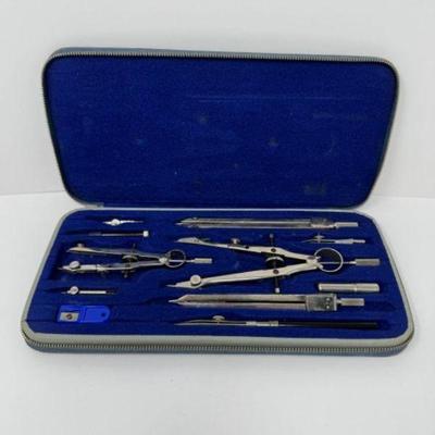 Vintage LIETZ 3015-42 Drafting Drawing Compass Set	