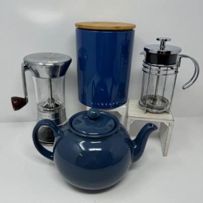 Cobalt Blue Teaware & Premium Coffee Grinders	