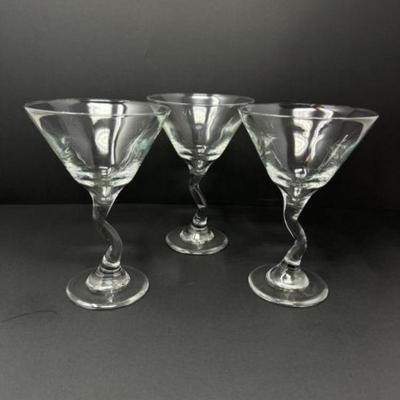 Z-Stem Martini Cocktail Glass - Set of 3	