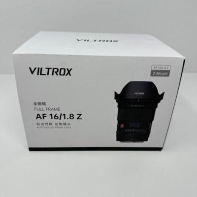 Brand New Viltrox AF 16/1.8 Z Mount Full Frame Lens (Unopened) | Est. $580	