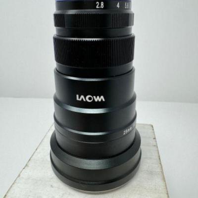 Laowa 25mm f/2.8 2.5-5x Ultra Macro Lens no. 014582 | Est. $399	