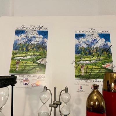 1996 GTE SUNCOAST Classic signed by numerous PGA Senior Tour members